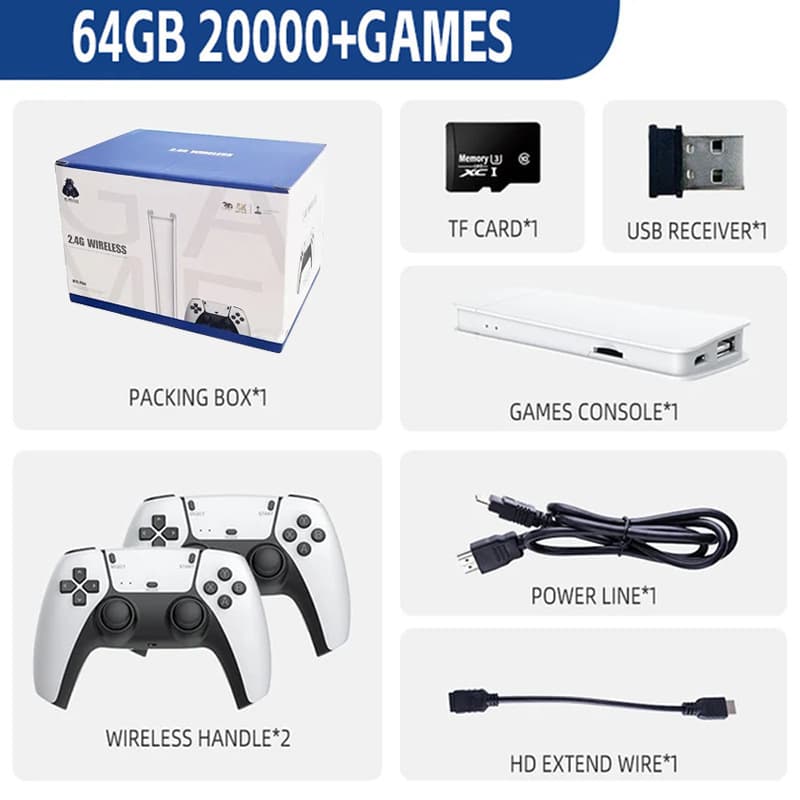 M15 Game Console Home TV Game Console U-Play 2.4G Wireless HDMI 4K HD Arcade Game Stick Cross-Border