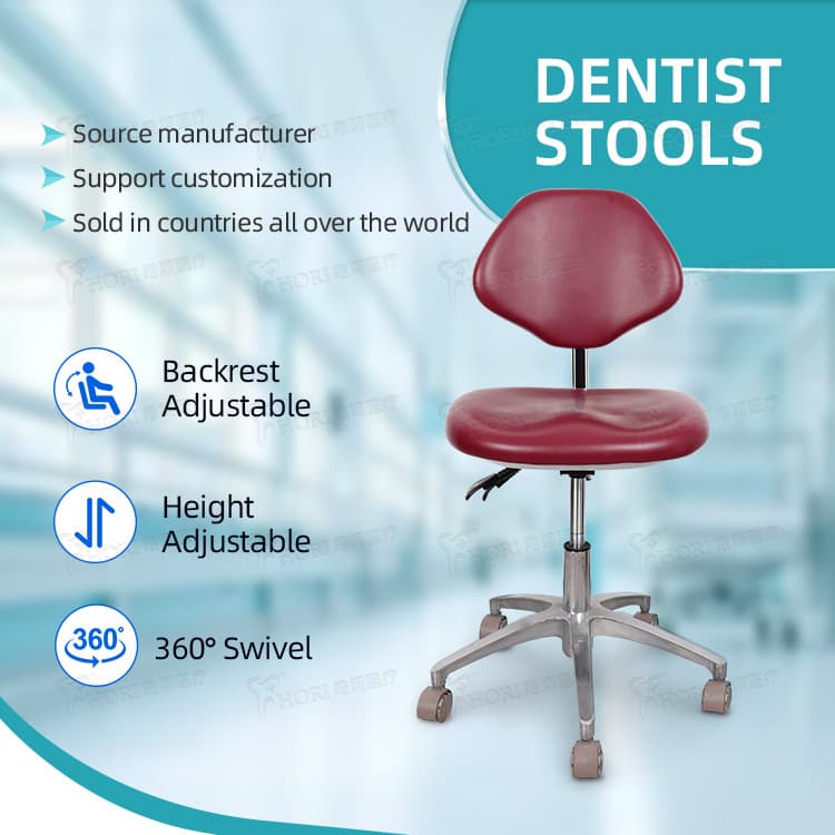 Dental Clinic Chair Professional Hair Salon Dental Lift Swivel Chair Office Chair PU Dental Chair