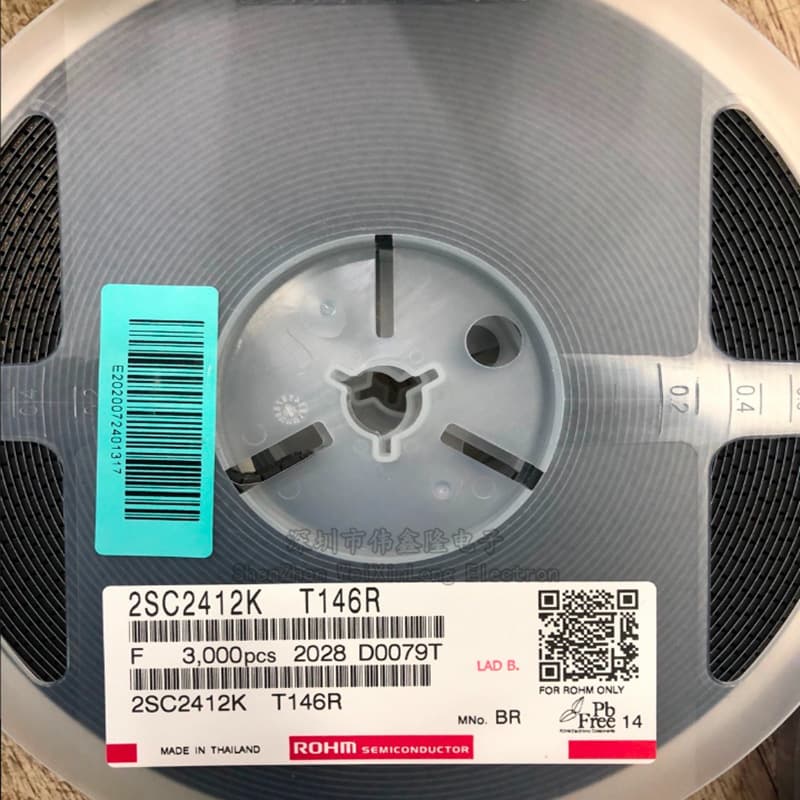 Brand new original 2SC2412KT146R package TO-236-3 with marking BR, NPN field-effect transistor