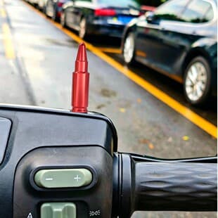 Motorcycle Electric Vehicle Modified Accessories Rearview Mirror Screws, Aluminum Alloy Bullet Head Rearview Mirror Decorative Screws