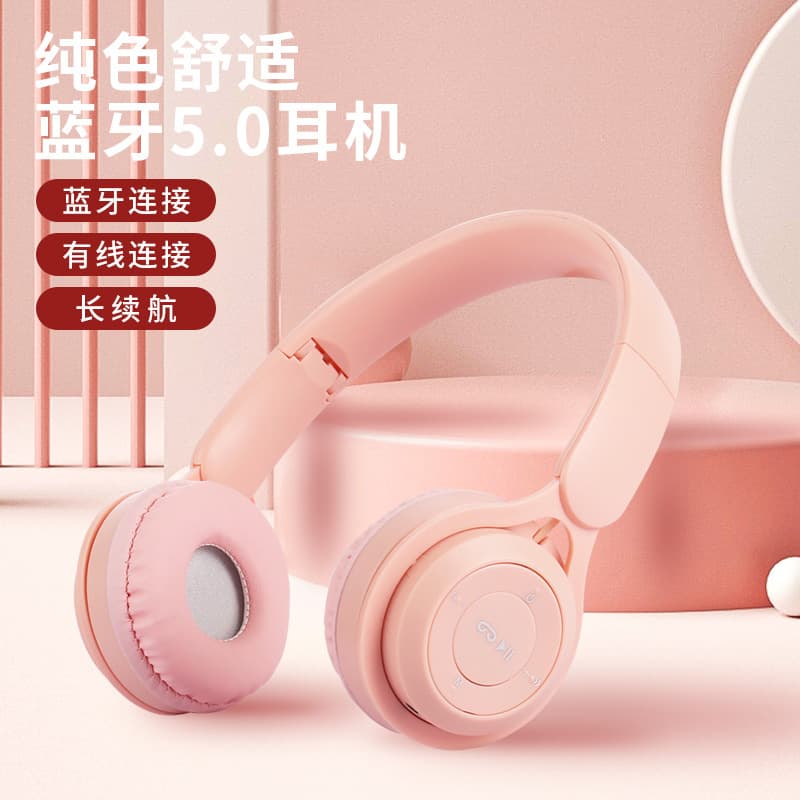 Hot-selling Macaron Y-08 Bluetooth Headphones Wireless Over-Ear Foldable Bass Headphones Factory Direct Wholesale