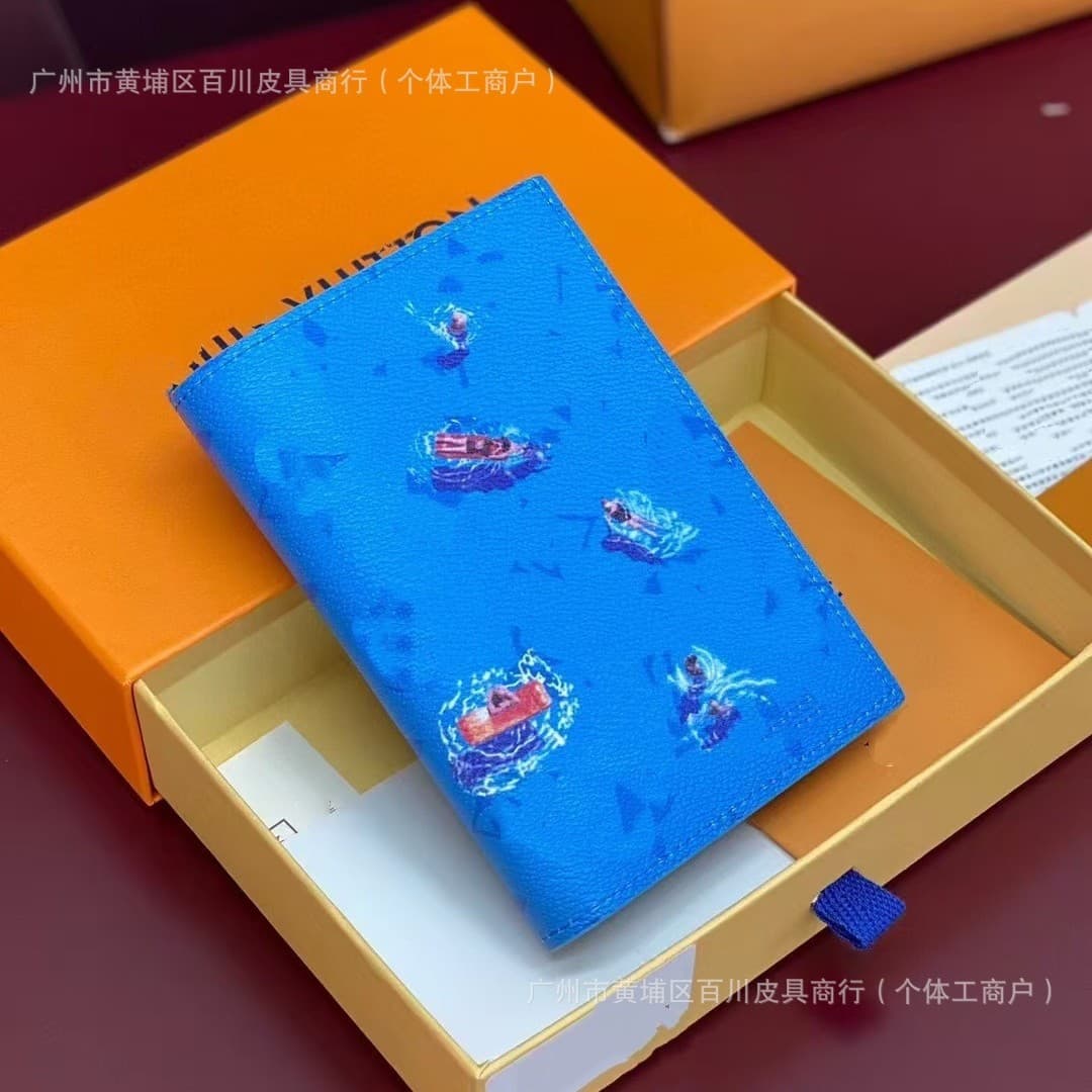 Cross-border Wallet 2025 New Style Animal & Plant Travel Passport Holder Wallet Passport Cover Men's Document Bag Card Holder