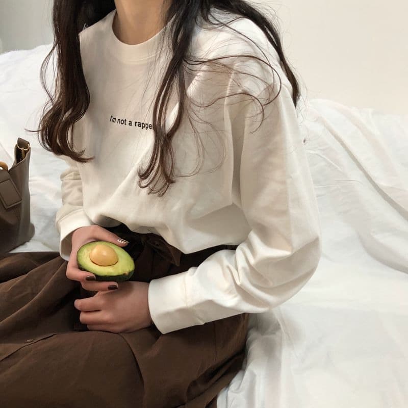 Spring and Autumn New Women's Korean Style Long Sleeve T-Shirt, Loose Fit, Versatile Letter Print, Thin Top for Women