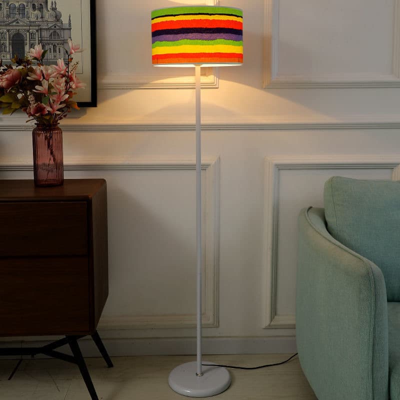 Rainbow Floor Lamp Nordic Creative Minimalist Modern Bedroom Bedside Lamp Living Room Study Retro Standing Lamp