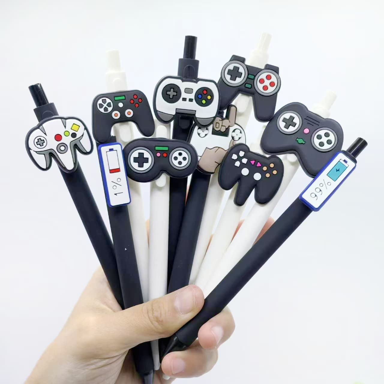 Cross-border Best-selling Game Controller Shaped Pen Black and White Game Series Neutral Pen Student Gift Ballpoint Pen