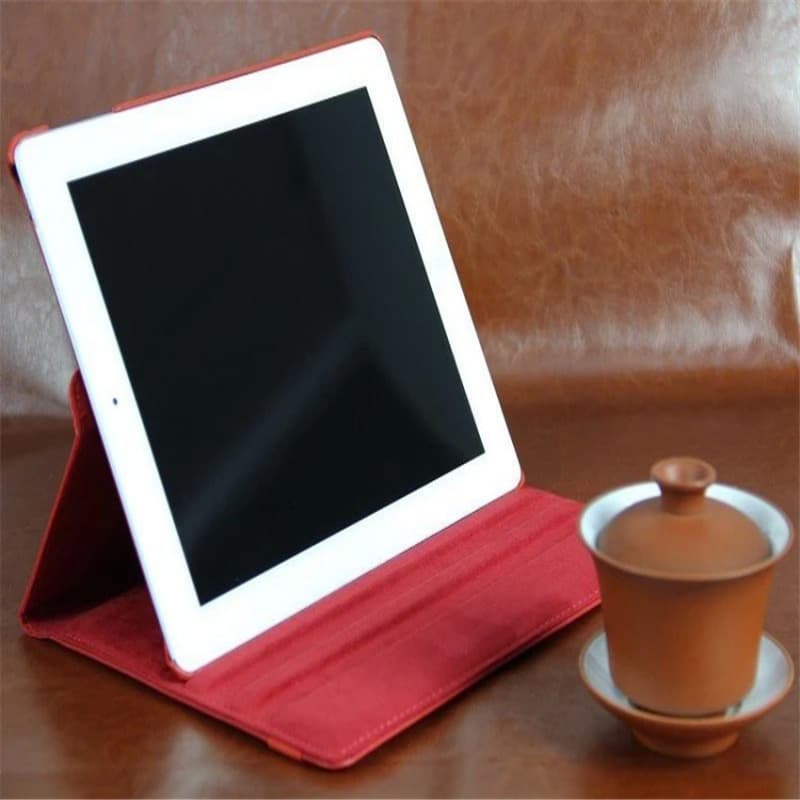 Compatible with Apple 2024 iPad Pro 13 Leather Protective Case iPad Air 11 Pebble Grain Rotating Stand