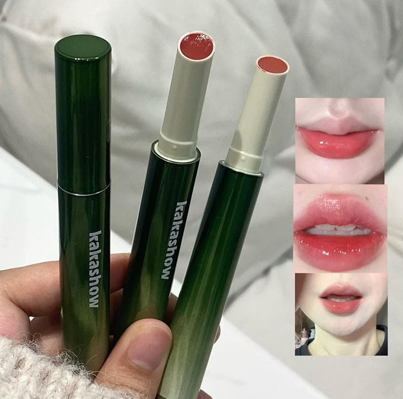 kakashow Crystal Glow Solid Lip Gloss Watery Mirror Lipstick Korean Style Plump Lips Youthful Lip Tint C501