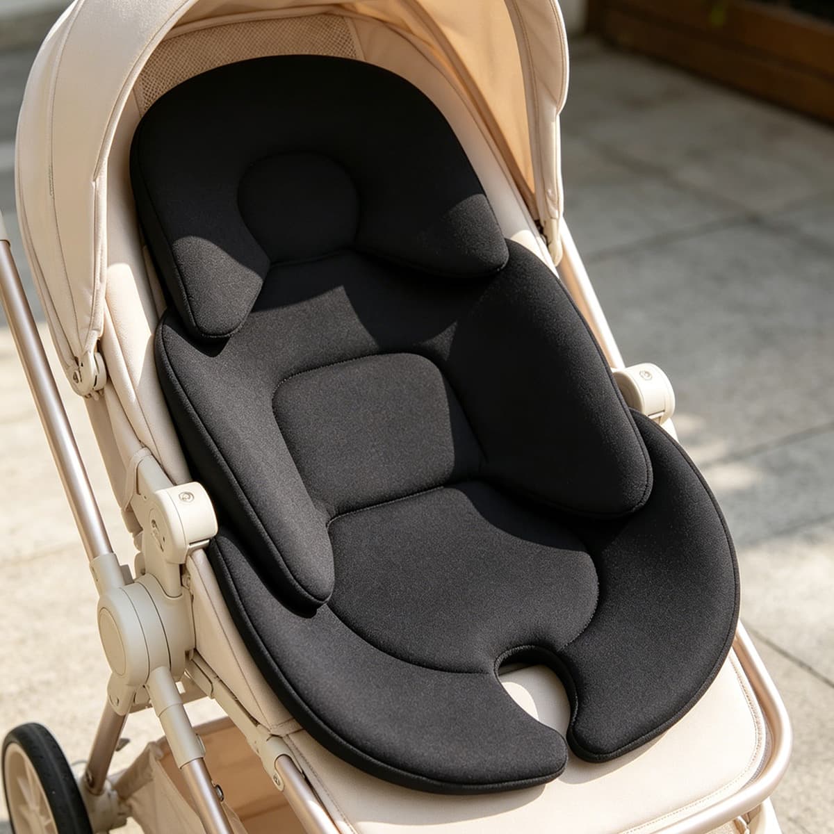 Cross-border baby stroller cushion autumn and winter warm children's stroller cushion baby breathable and comfortable thickened stroller cushion