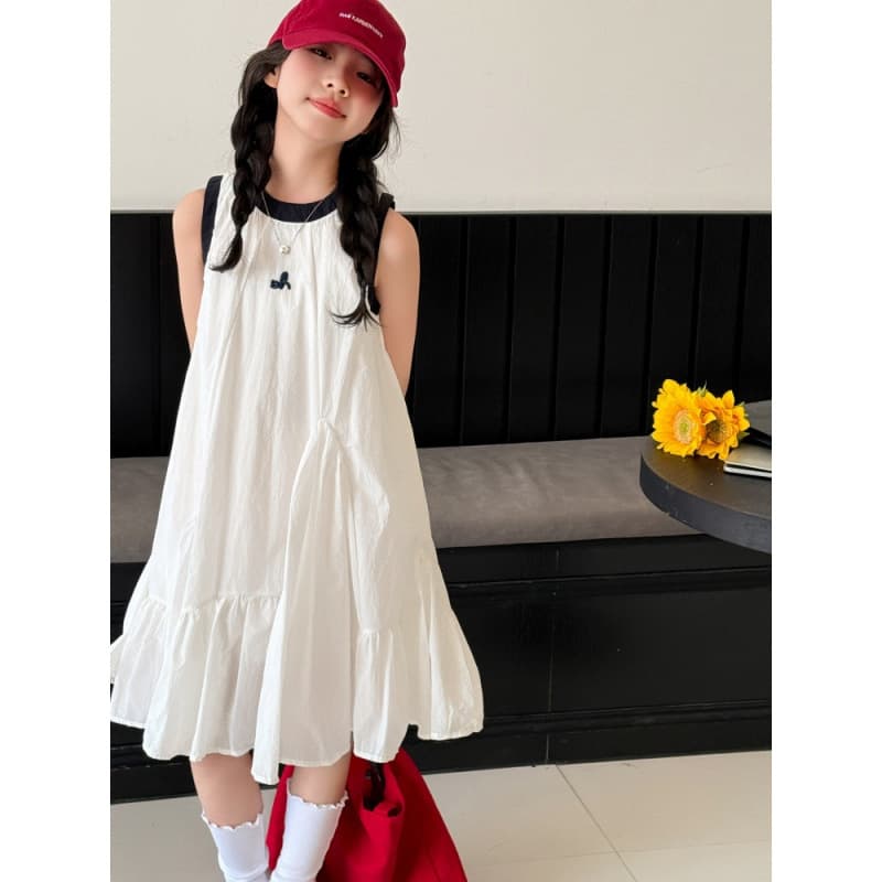 Girls Summer Dress 2025 New Children Princess Dress Summer Casual Dress Girls Sleeveless Dress