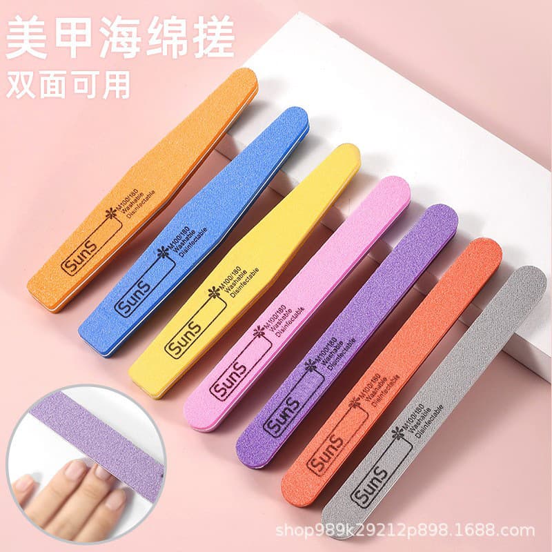 Nail Sponge File Sanding Block, Nail Shaping File, Polishing Block, Nail Surface Buffing Tool for Nail Shaping
