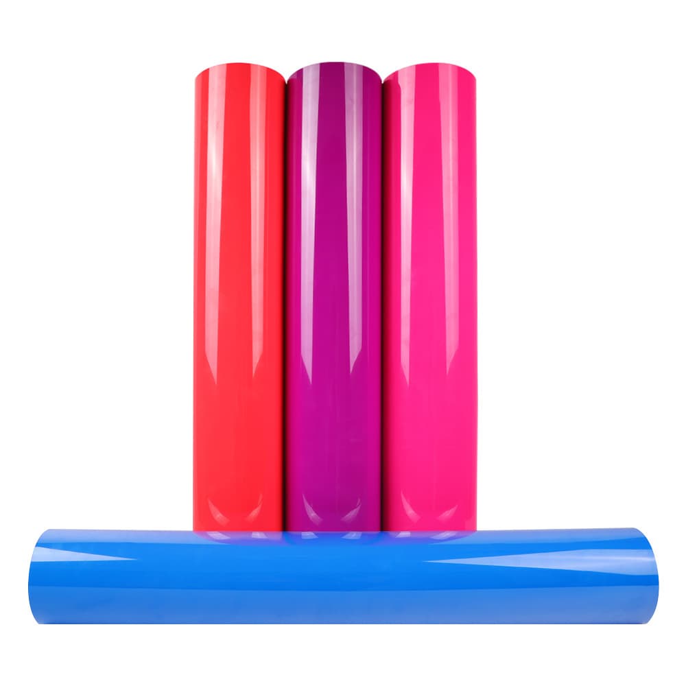 Fluorescent Vinyl Roll, 12 inch x 3 ft Heat Transfer Vinyl Roll for All Cutting Machines
