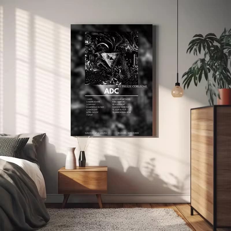 Nordic style music album poster frameless painting star record living room decoration painting bedroom art high definition painting core