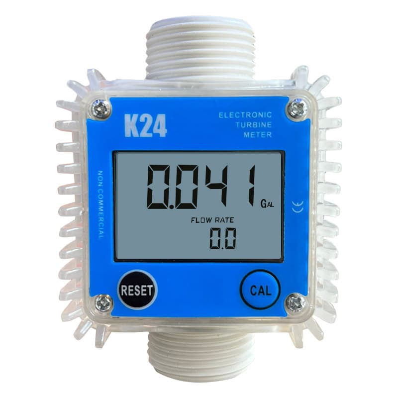K24 turbine flow meter diesel gasoline methanol kerosene water electronic digital display liquid gear meter Wenggang