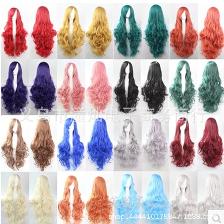 Cosplay Wig - Long Straight Blonde Wig with Bangs - Ideal for Roleplay Halloween Costumes