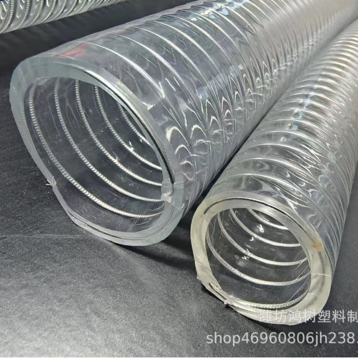 PVC Reinforced Steel Wire Hose High Temperature Resistant Antifreeze Thickened Transparent Spiral Odorless Vacuum Wear Resistant Sturdy Suction Pipe