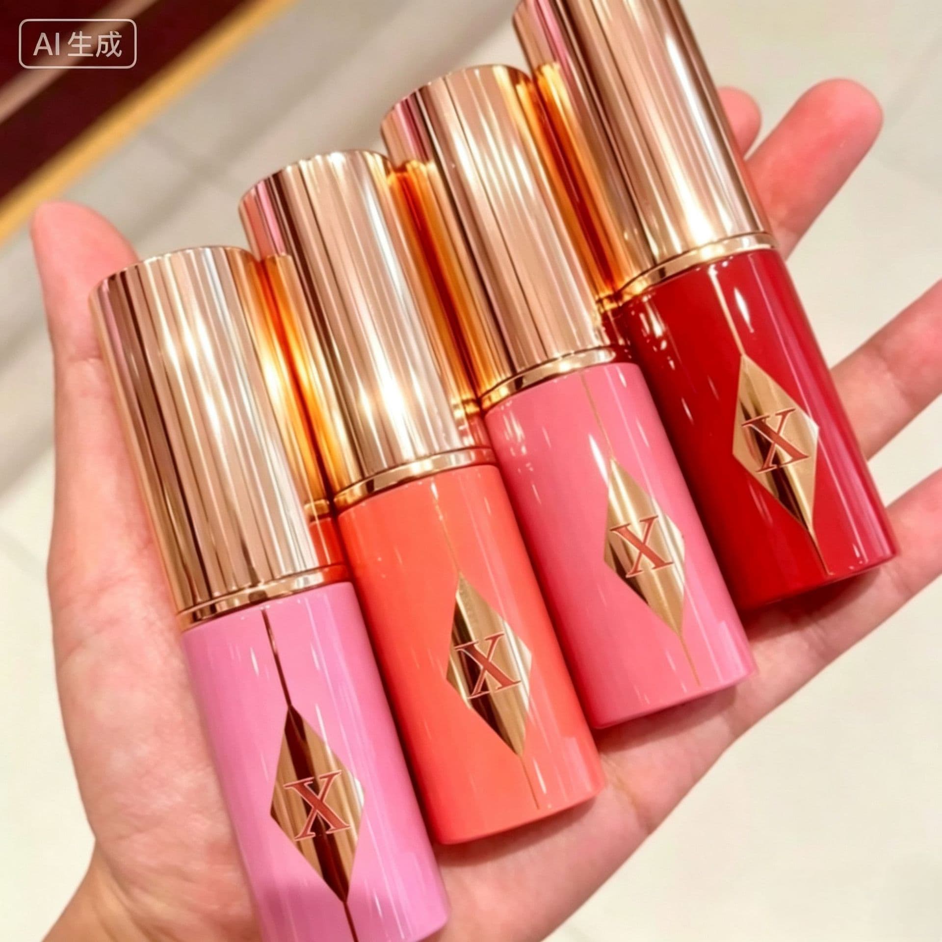 Charlotte Tilbury CT Lip and Cheek Water Glow Blush Stick 9ml Rosy - Enhances Complexion, Moisturizing, Natural