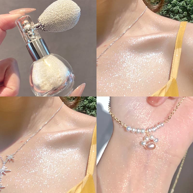 Dropshipping Glitter Spray Body Highlighter All-Over Shimmer Powder Cosmetics Brightening Versatile Makeup Beauty