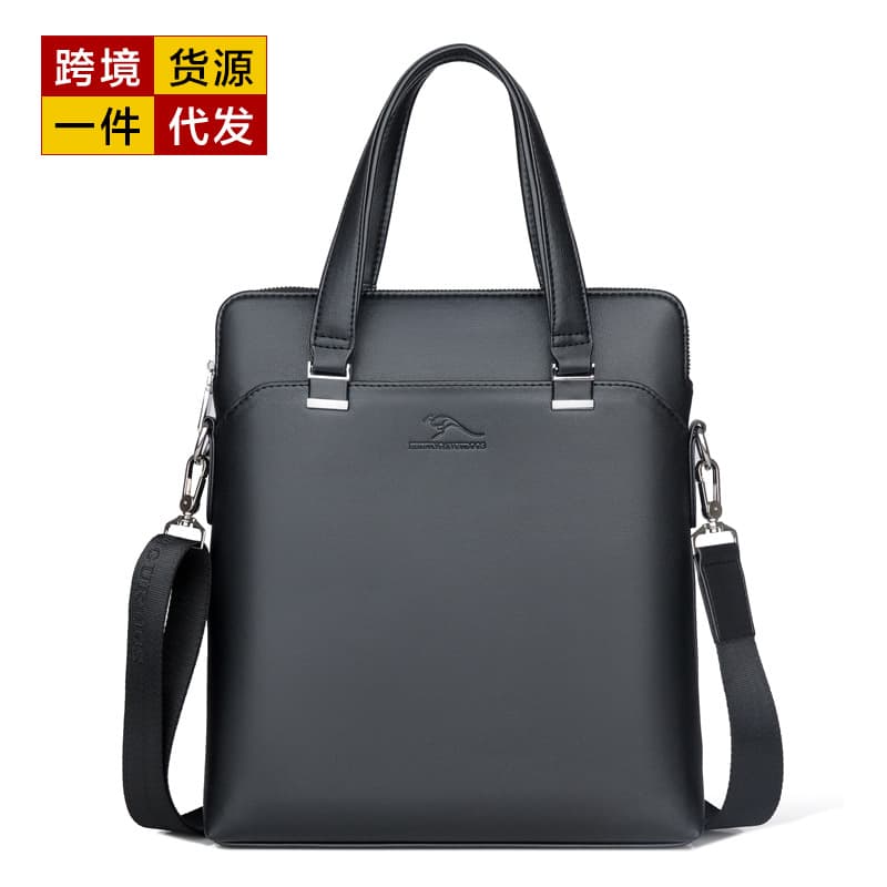 Cross-border source men's handbag briefcase men's business document bag drop shipping 8817-2 Kadi Kangaroo