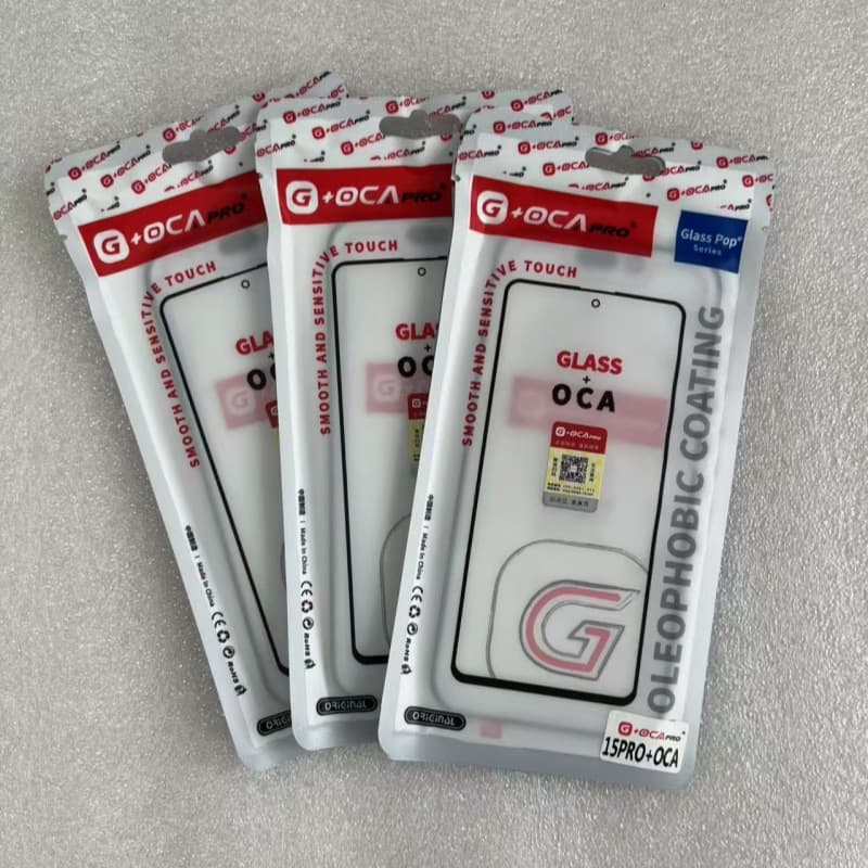 Phone cover with OCA adhesive Transsion. INFINIX compatible with G+ cover plate, Glass+OCA glass cover plate X6835