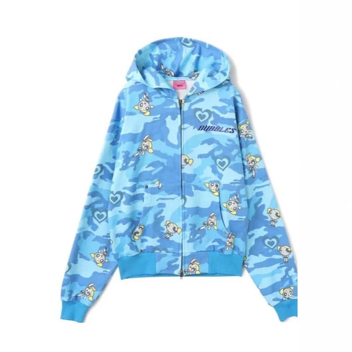 2026 New Fashion Streetwear Men's Hooded Zip-Up Sweatshirt with Graffiti Print for Export to Europe and America