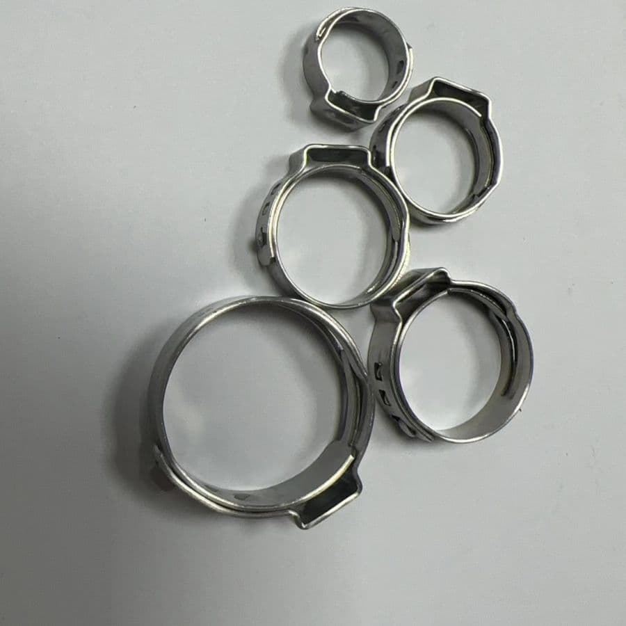 Clamp manufacturer PEX pipe clamp, hose clamp, pipe clamp, single-ear stepless clamp direct supply