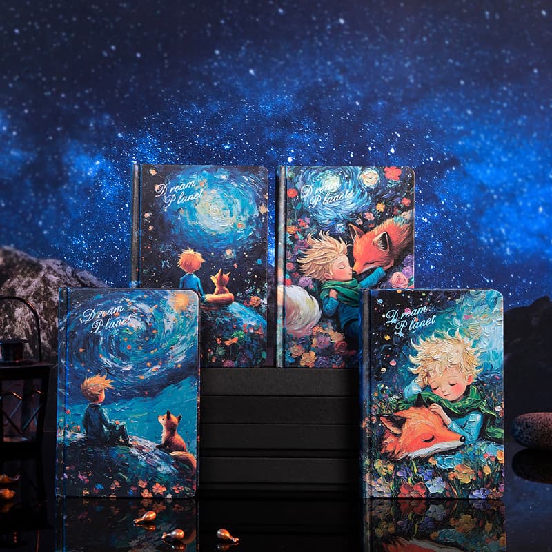 Dream Planet full-color inner pages, hardcover handbook, European-style fairy tale oil painting cover, 3D three-dimensional support title page book