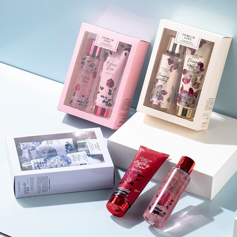 Victoria's new perfume men's and women's long-lasting perfume body lotion set box large bottle 250ml Europe and the United States cross-border