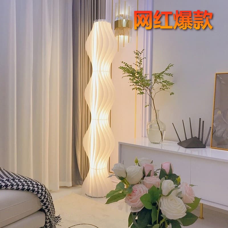 Hula Skirt Floor Lamp, Internet Celebrity Live Streaming Atmosphere Light, Living Room Sofa Corner Decorative Lamp, Table Lamp, Vertical Art Lighting