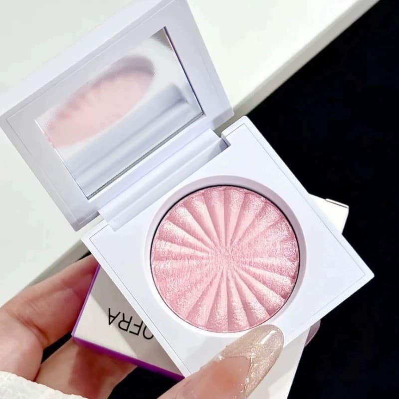 Cross-border Bestseller Korean OFRA Single Highlighter Blush: 04# Pillow Talk Soft Baby Pink Shimmer