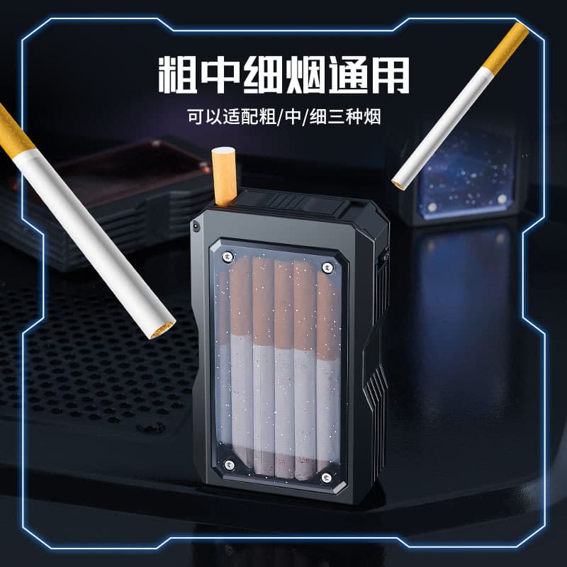 Focus 131 Thick Medium Fine Three-Use Cigarette Case Transparent Shell Visible Whole Pack 20 Pieces Anti-Pressure Cigarette Case Cross-Border Wholesale