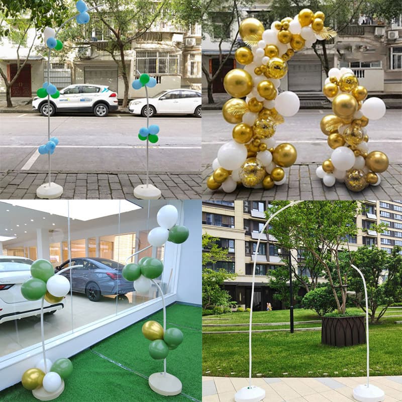 Versatile small arch balloon support, irregular column support, opening ceremony wedding venue archway