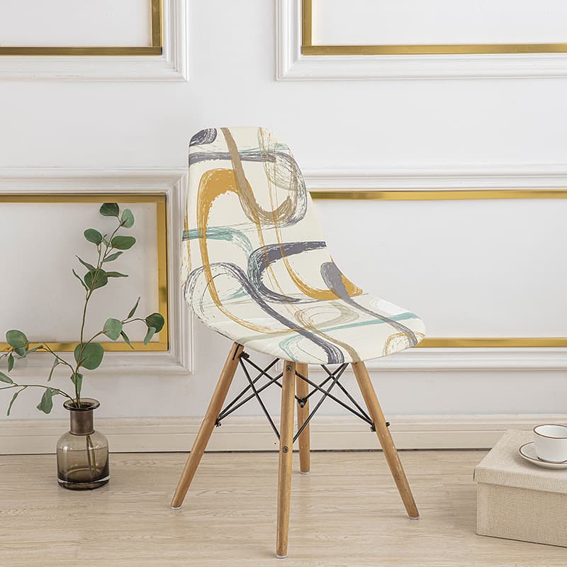 Stretch Chair Cover Eames Chair Cover Nordic Shell Chair Cover Simple Modern Dining Chair Cover Cross-border Chair Cover Wholesale