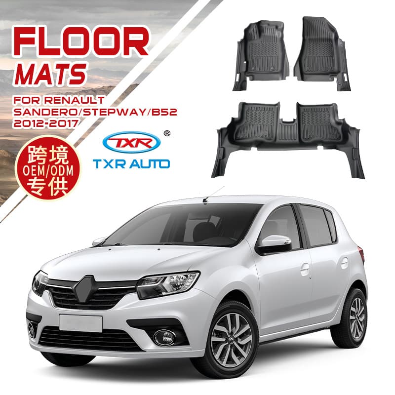 Cross-border sales suitable for Renault Sandero car floor mats special TPE waterproof full coverage floor mats