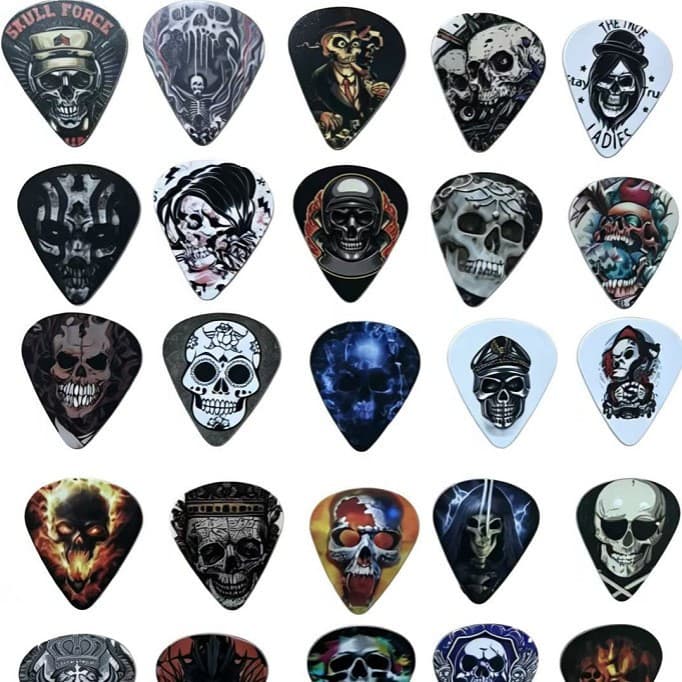 Color Printed Guitar Picks ABS 0.5mm Thickness Universal Pick Accessories for Acoustic Guitar
