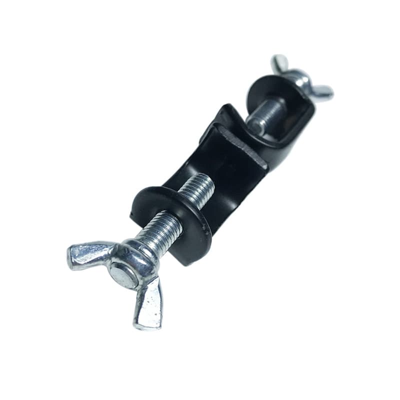 Cross-shaped clamp, laboratory iron stand, double-top screw, galvanized iron fixing clamp, chemical experimental equipment, teaching supplies