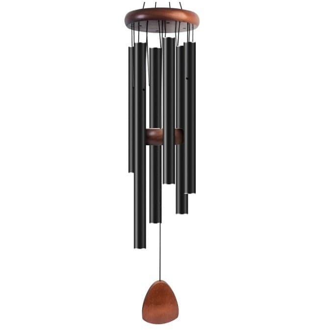 26-inch metal wind chime with 6 tubes, 5 colors, suitable for home and balcony use, a small gift for European and American consumers, available on Amazon.