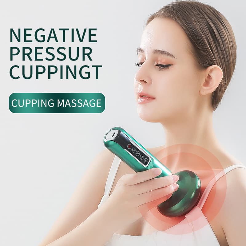 Cross-border Hot Selling Electric Meridian Brush Scraping Instrument Meridian Dredging Cupping Device Intelligent Moving Cupping Device Scraping Instrument Massager