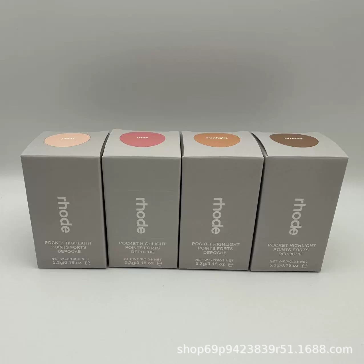 Cross-border Hailey Hailey Same Style Lip & Cheek Dual-Use Rhode Highlighter Blush Stick Piggy/Freckle Blush