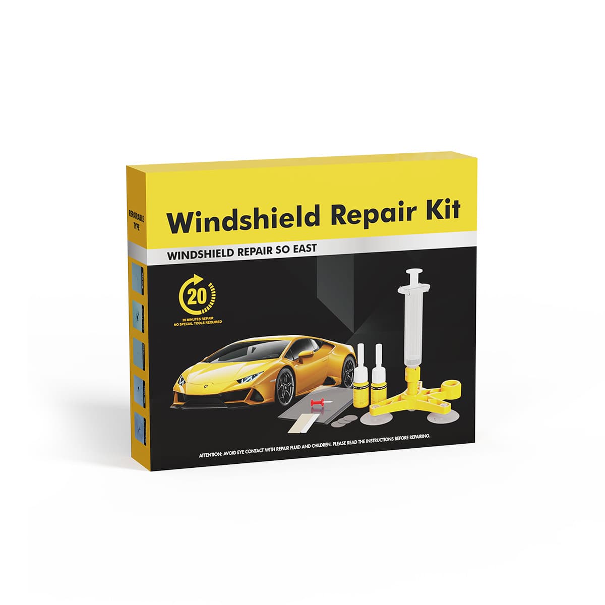 Glass Repair Liquid for Car Windshield Cracks and Scratches, High Penetration Quick Repair Tool, Amazon Best Seller