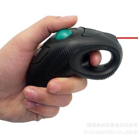 Factory direct sales wireless trackball air hand mouse with laser teaching away from mouse hand Y-10L