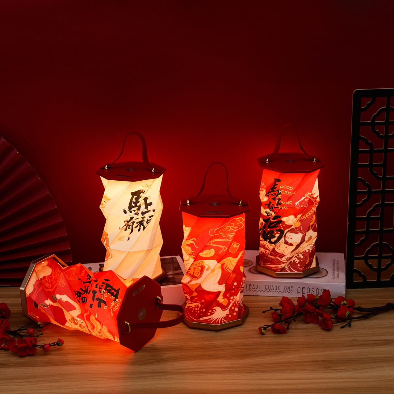 Scenic Spot Cultural Souvenir Atmosphere Light Decorative Craft Gift Creative Present Bedside Lamp Folding Book Table Lamp