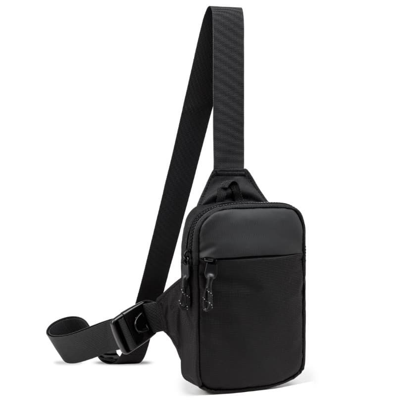 Mini Crossbody Chest Bag Running Phone Key Holder Men Women Exercise Travel Fishing Hiking Camping Dual Pocket Waist Pack