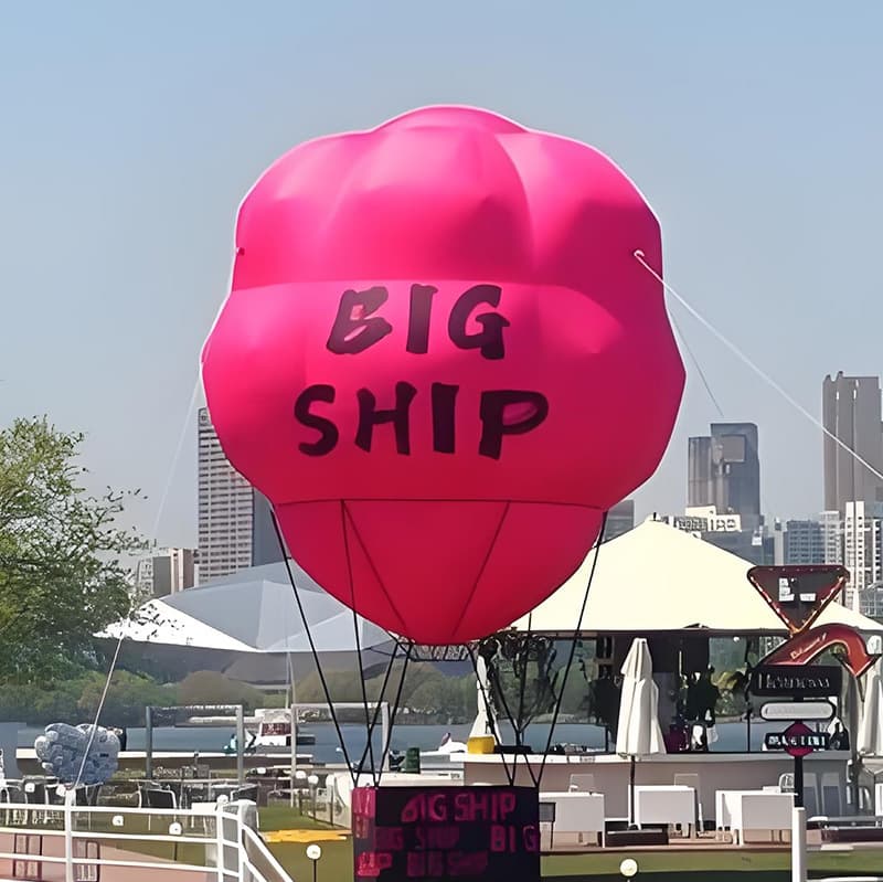 Dreamy Romantic Eye-Catching Scenic Spot Must-Have Explosion-Proof Super Large Inflatable Hot Air Balloon Cartoon Air Model