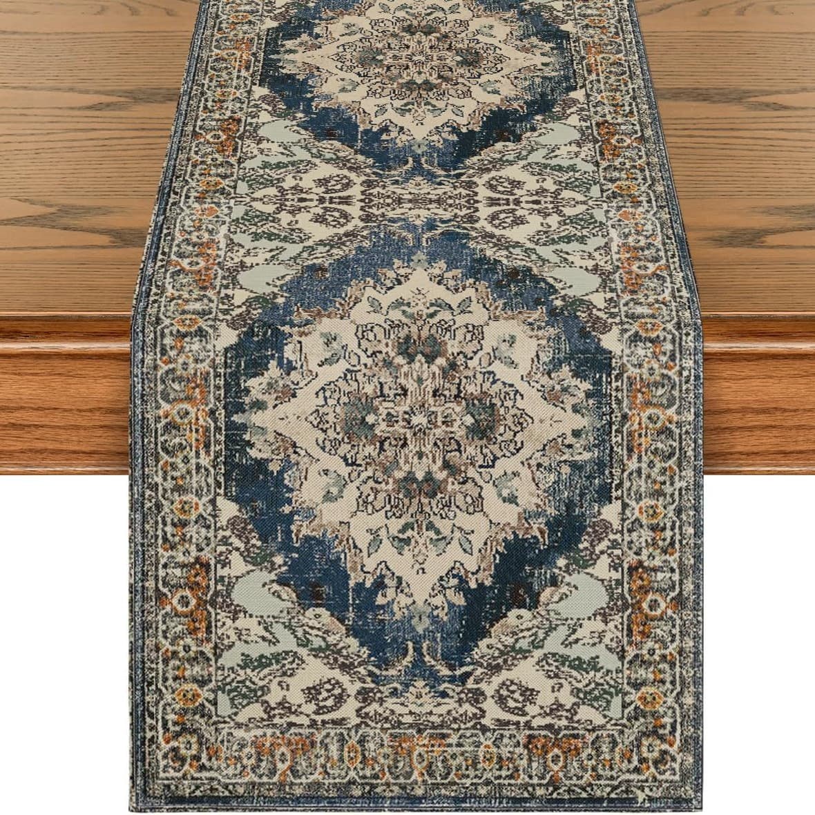 Cross-Border Best-Selling Bohemian Style Linen Custom Table Runner for Farmhouse Dining Table Coffee Table Home Holiday Party Decoration