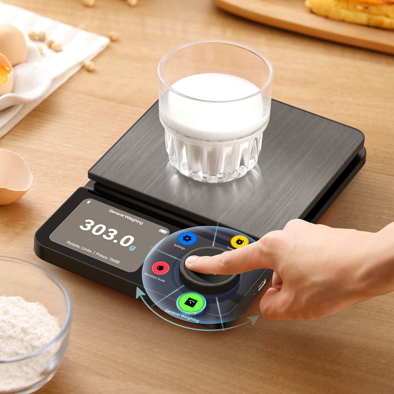 Factory Wholesale Kitchen Electronic Scale Rechargeable Gram Scale Food Weighing Kitchen Scale Nutritional Analysis