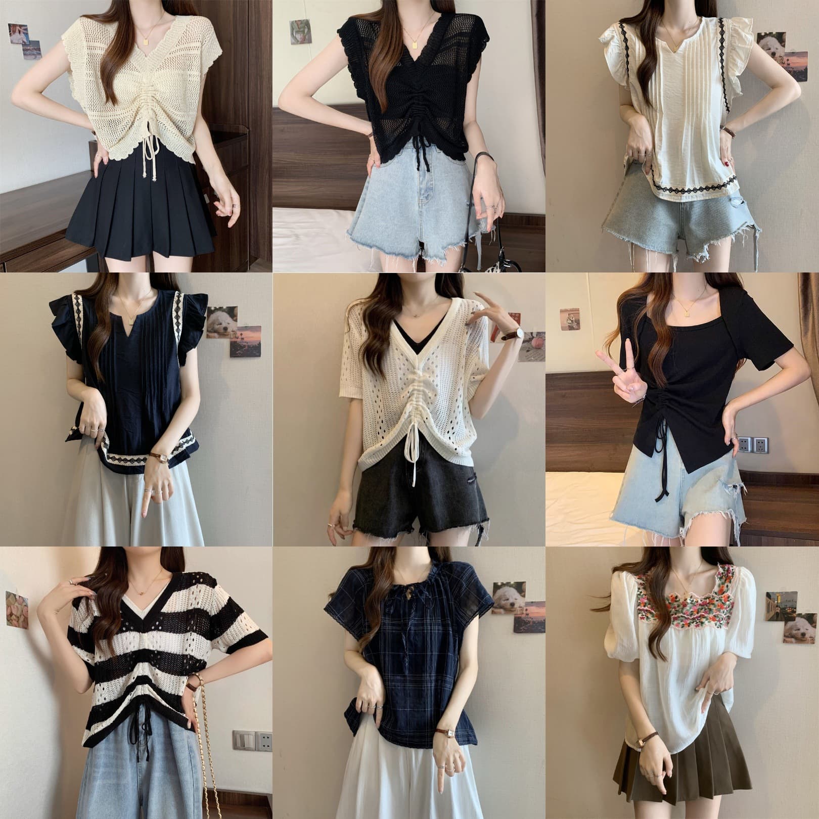 European and American Women's Summer New Short Sleeve Shirt