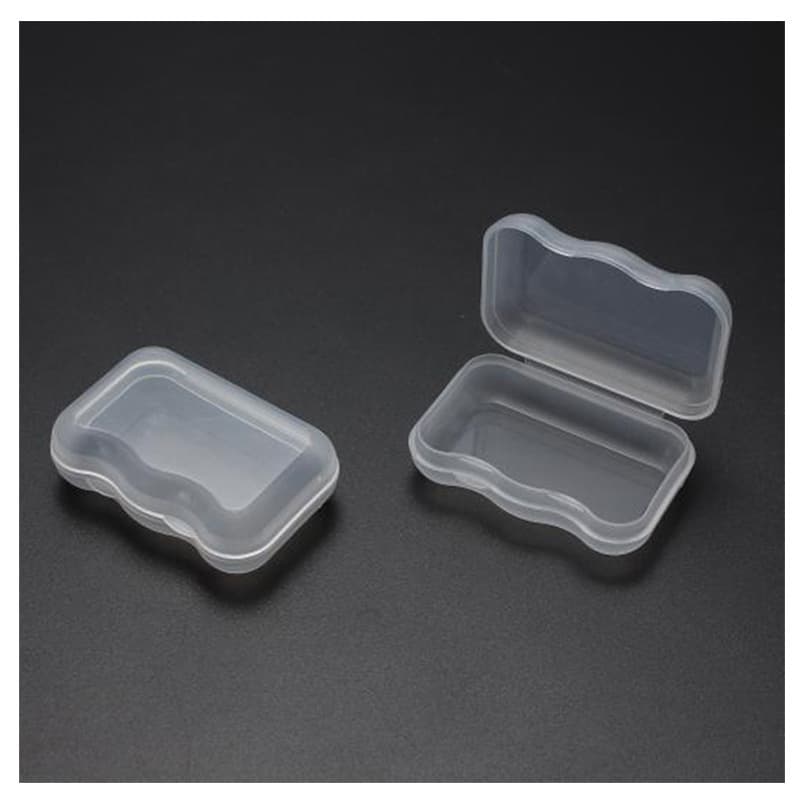 Wholesale PP Plastic Storage Box Transparent Plastic Earplug Case Jewelry Fish Hook Storage Small Square Box