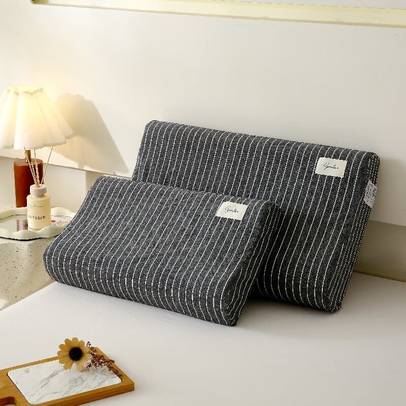 Class A washed cotton 100% cotton latex pillowcase single latex pillowcase 100% cotton 60x40 rubber memory pillow 50x30