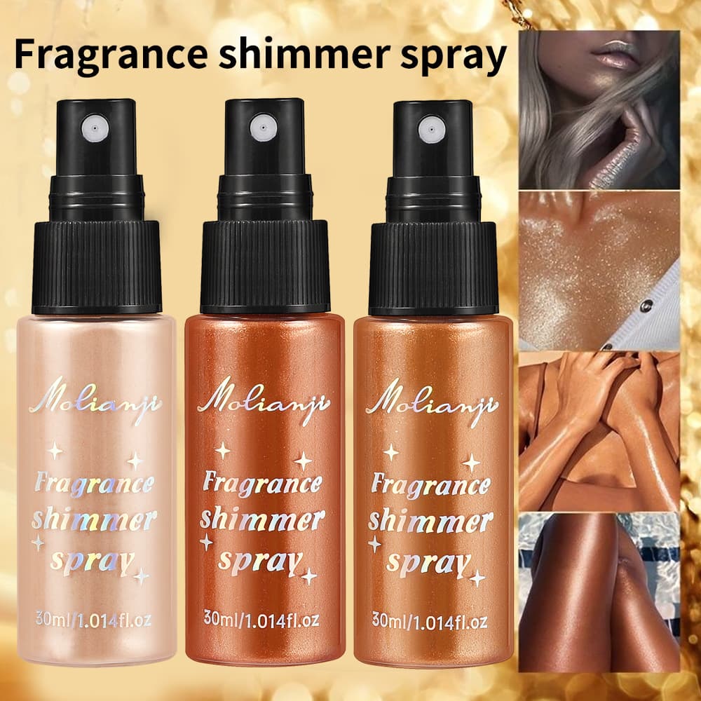 [Foreign Trade] Spray-On Shimmer Body Powder, Highlighter Mist for Body