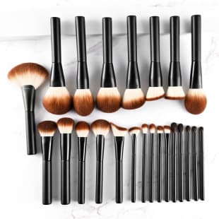 23-Piece Complete Makeup Brush Set: Powder Brush, Blush Brush, Foundation Brush, Eyeshadow Brush, Concealer Brush, Lip Brush, Beauty Tool Kit